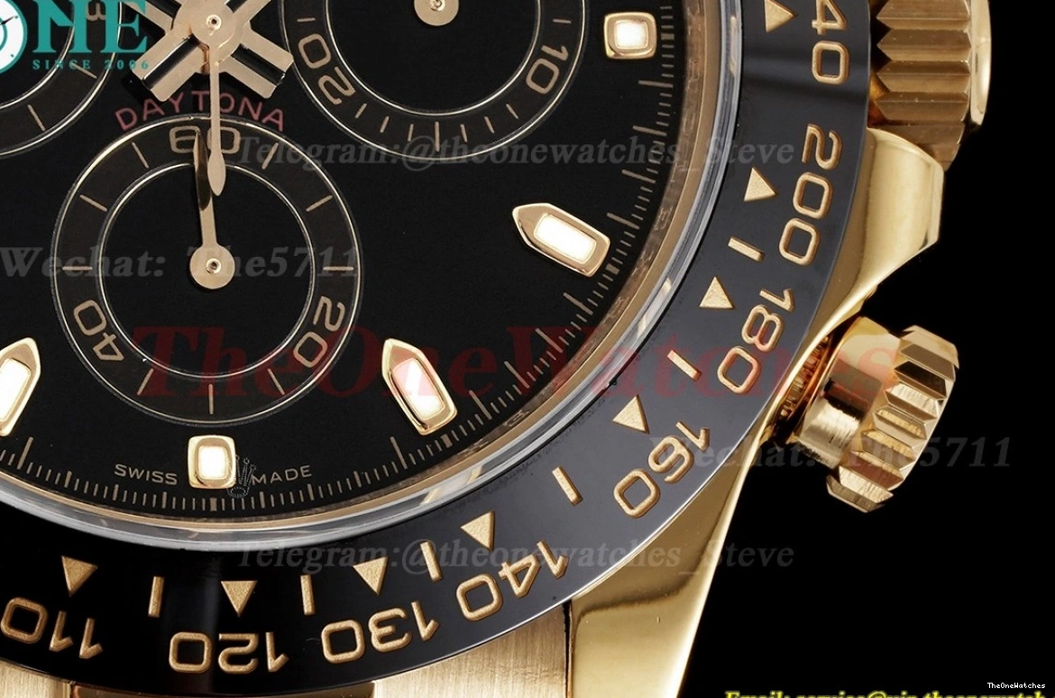 YG KING RU Daytona 116518 Dial 40mm Black SA4130 0323